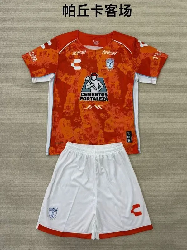 Pachuca 2024/25 Extérieur Ensemble Enfant Orange