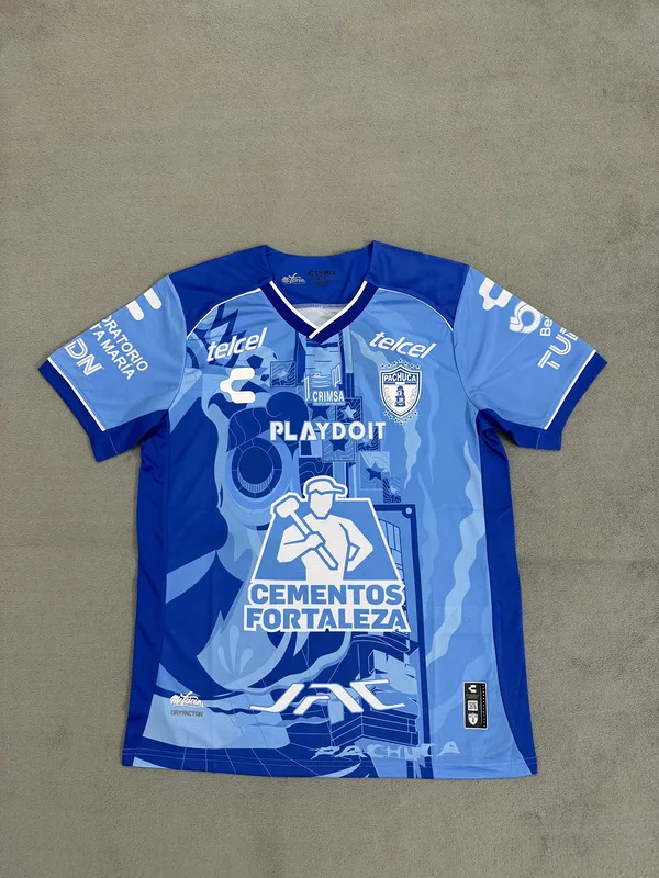 Pachuca 2024/25 Third Maillot Manches Courtes Blue