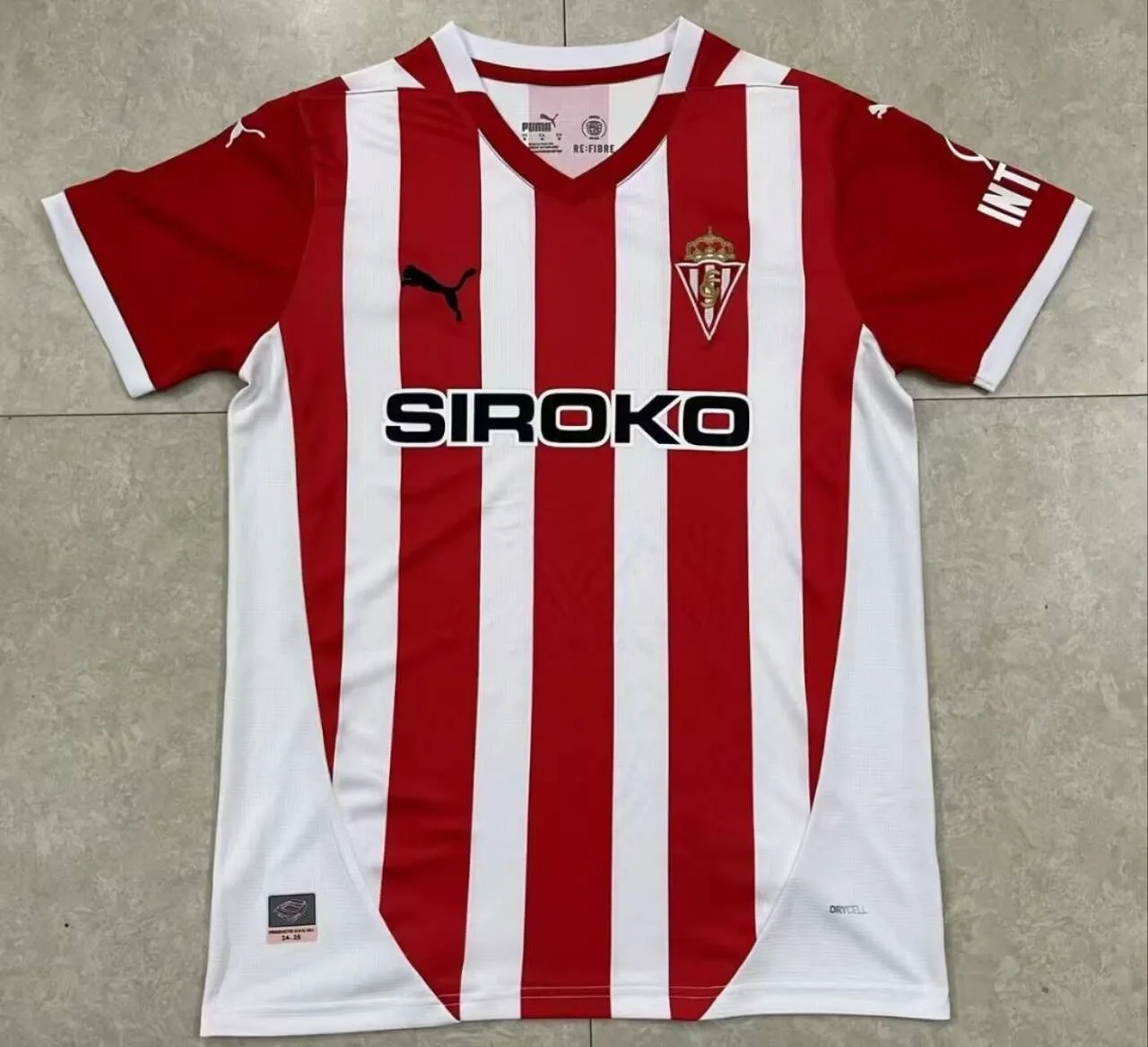 Sporting Gijón 2024/25 Primera Equipación Camiseta Manga Corta