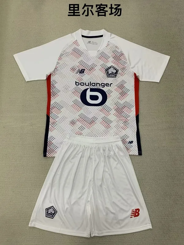Lille 2024/25 Extérieur Ensemble Enfant White