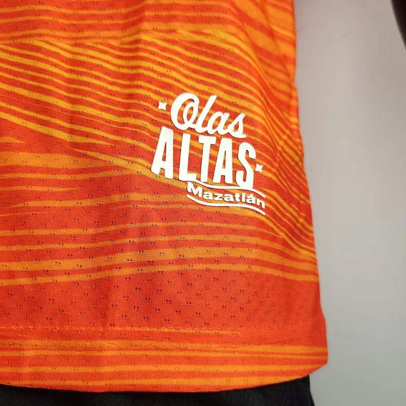 Mazatlán FC 2024/25 Extérieur Maillot Version Joueur Orange — 2