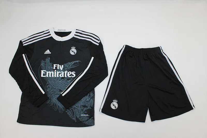 Real Madrid 2014/15 Third Kids Kit Long Sleeve