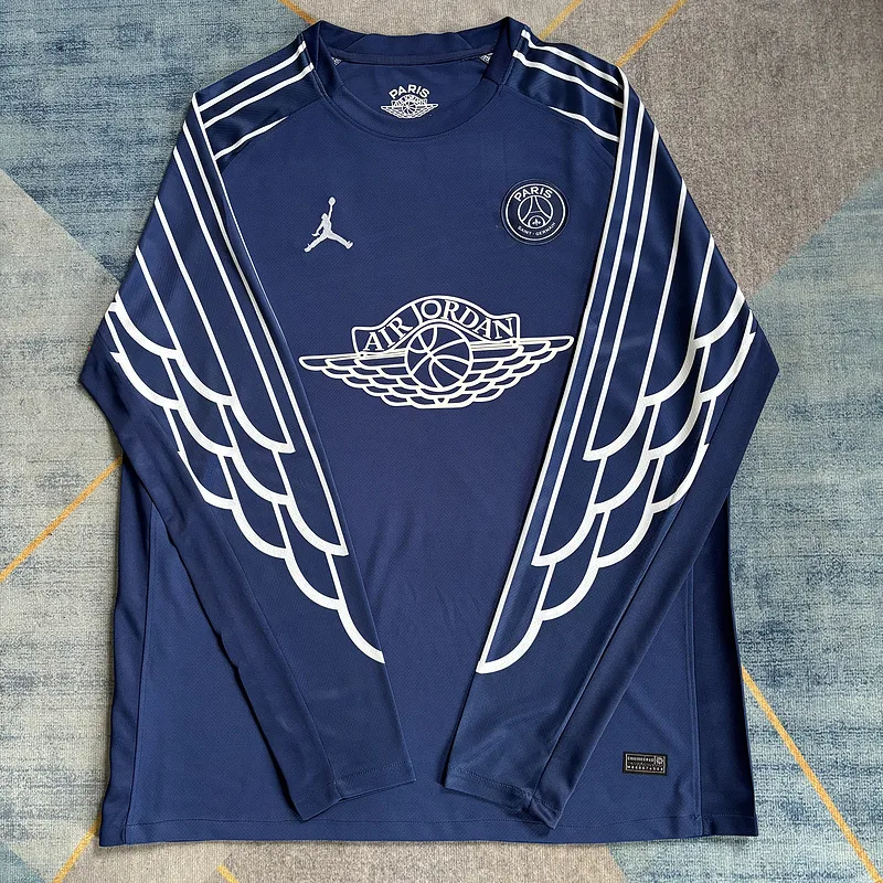 Paris Saint-Germain 2024/25 Fourth Shirt Long Sleeve Special Edition Blue — 2