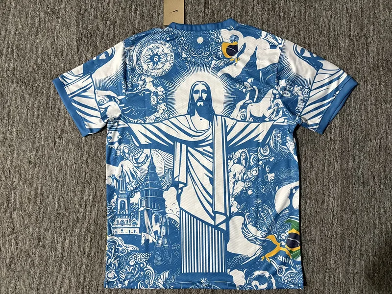 Brazil Shirt Special Edition Blue Jesus