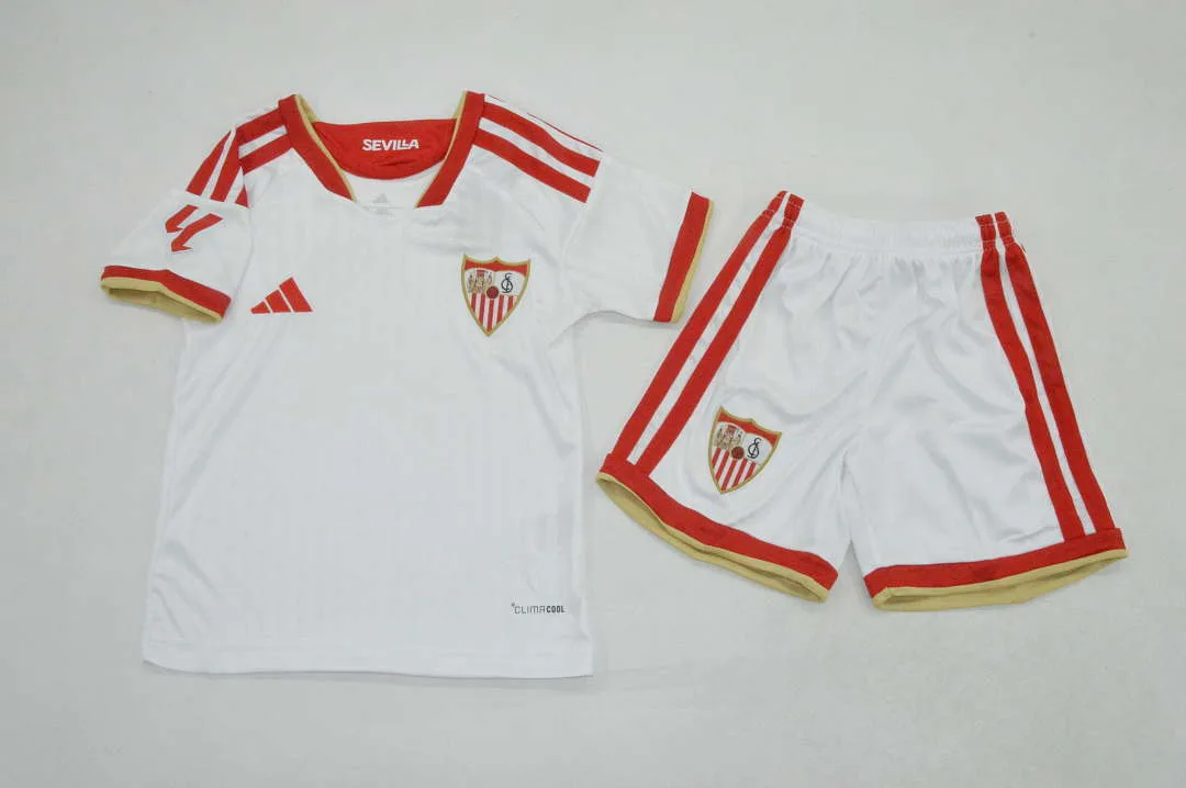 Sevilla 2026/27 Home Kids Kit — 2
