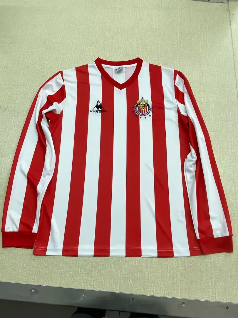 Chivas Guadalajara 1986/87 Domicile Maillot Manches Longues