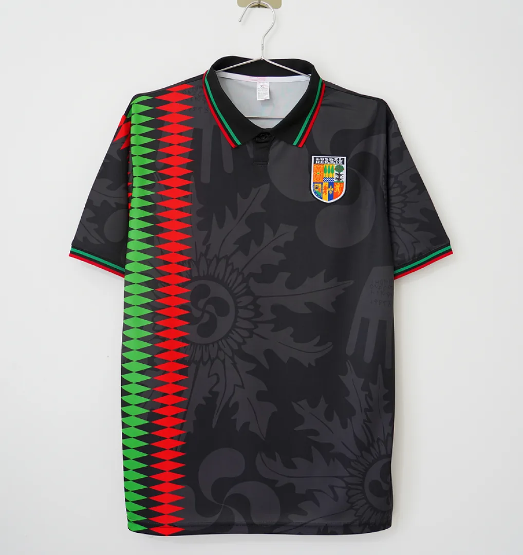 Baskenland 1994 Auswärts Trikot Black — 2