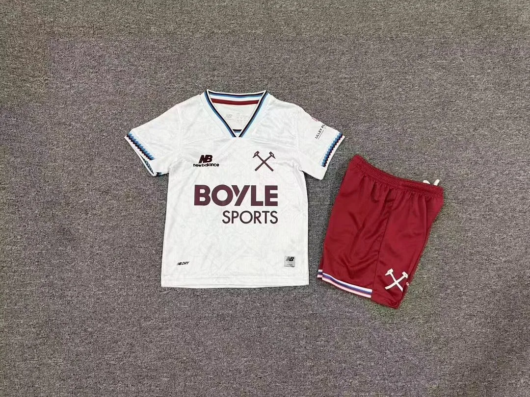 West Ham United 2026/27 Third Kids Kit White — 2