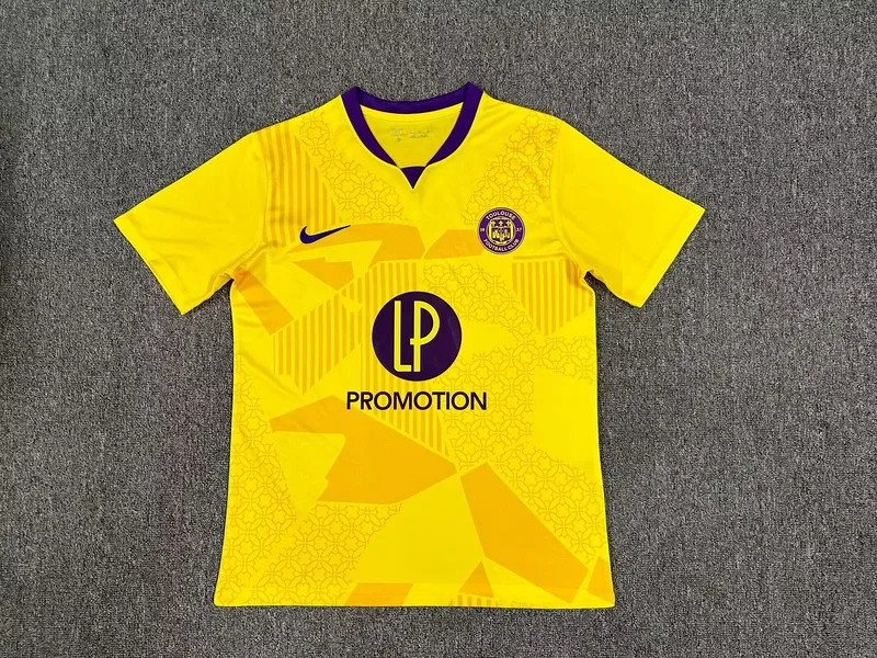 Toulouse 2024/25 Segunda Equipación Camiseta Manga Corta Yellow — 2