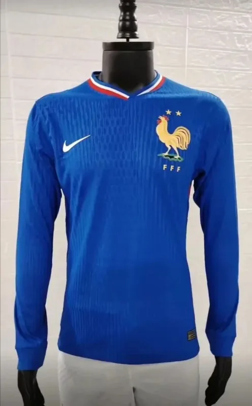 France 2024/25 Home Shirt Long Sleeve Player Version