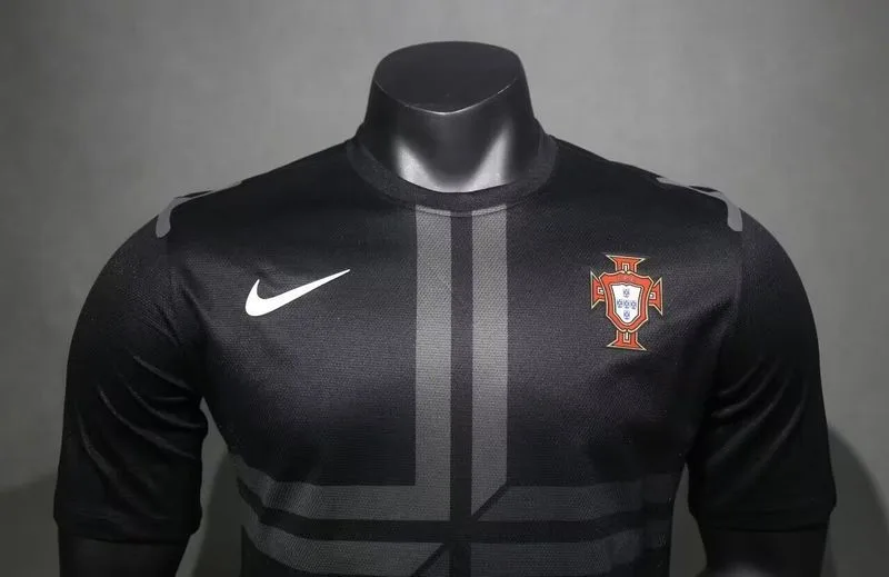 Portugal 2013 Away Shirt Player Version Black — 2