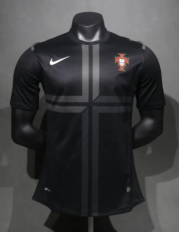 Portugal 2013 Away Shirt Player Version Black