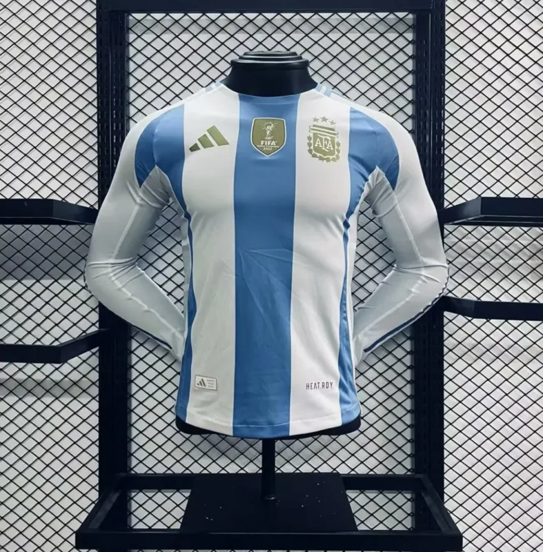 Argentina 2024/25 Home Shirt Long Sleeve Player Version — 1