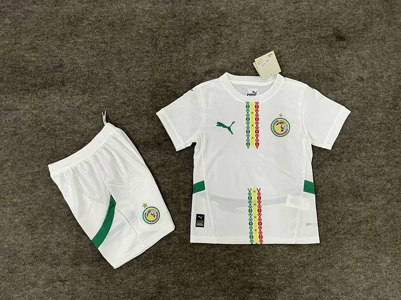 Senegal 2025 Home Kids Kit White