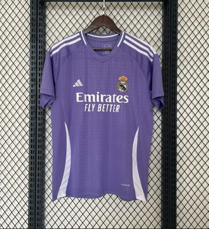 Real Madrid 2024/25 Segunda Equipación Camiseta Manga Corta Purple