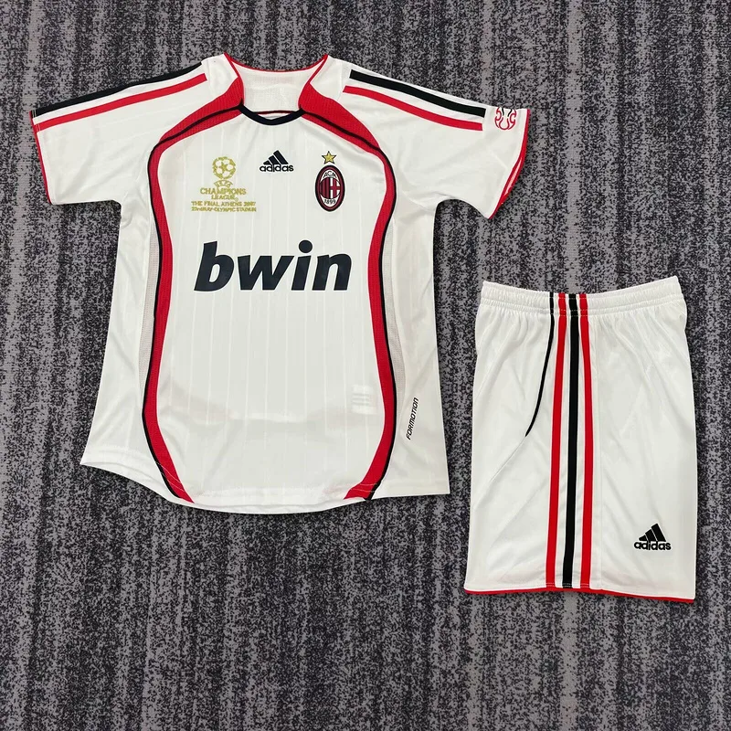 AC Milan 2006/07 Away Kids Kit Champions League — 1