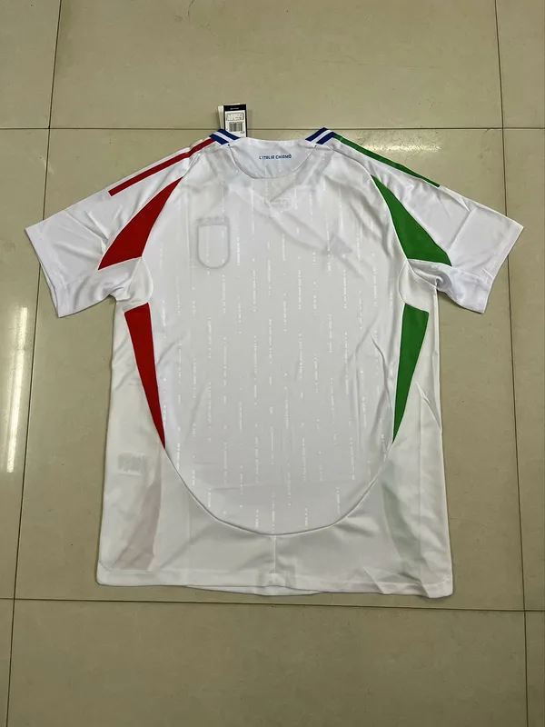Italy 2024 Away Shirt Short Sleeve White — 2