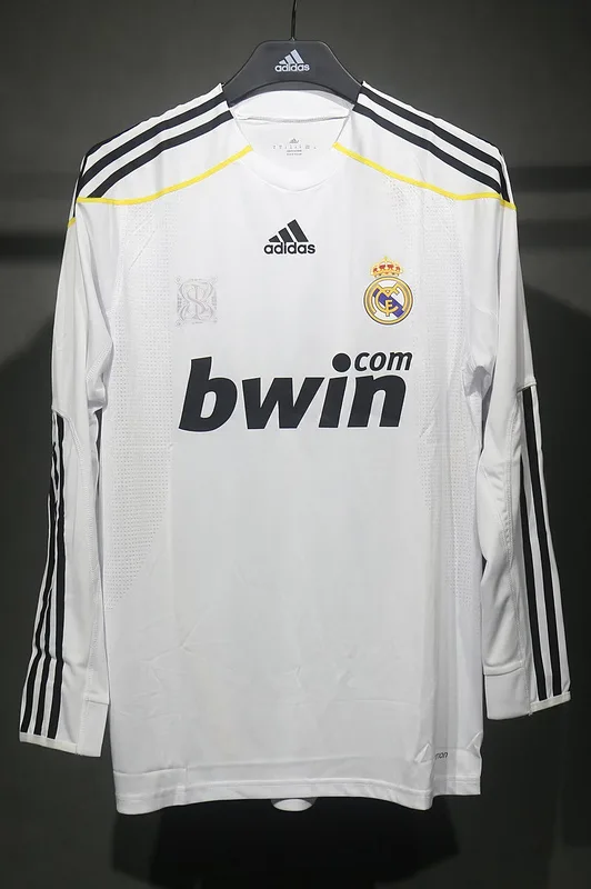 Real Madrid 2009/10 Heim Trikot Langarm Spielerversion — 2