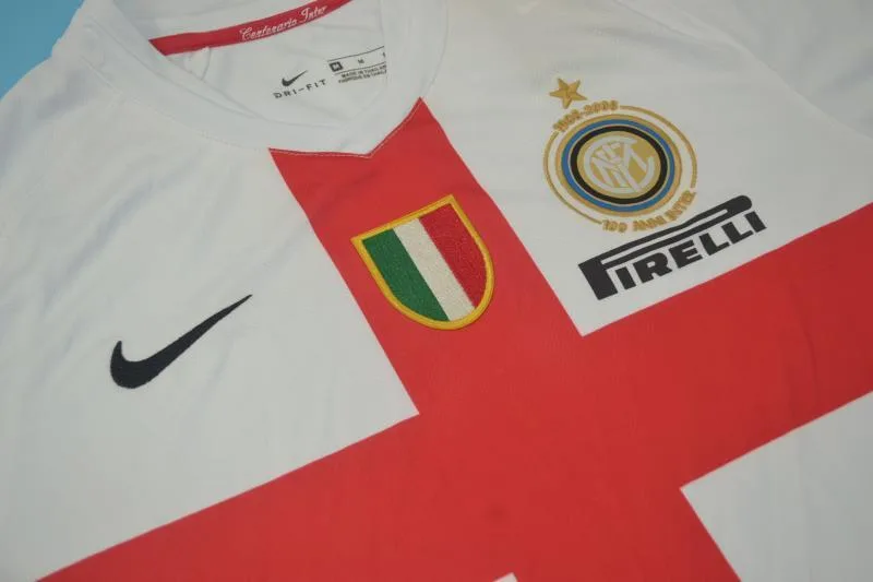 Inter Milan 2007/08 Away Shirt White — 2
