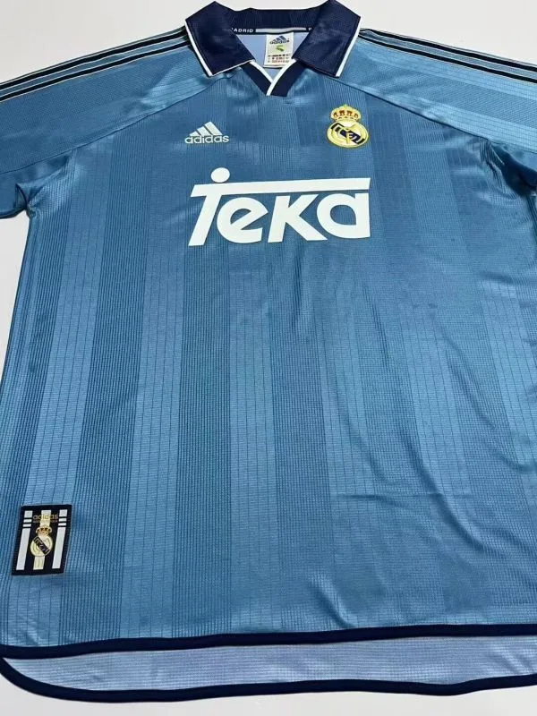 Real Madrid 1999/01 Third Shirt Blue — 2
