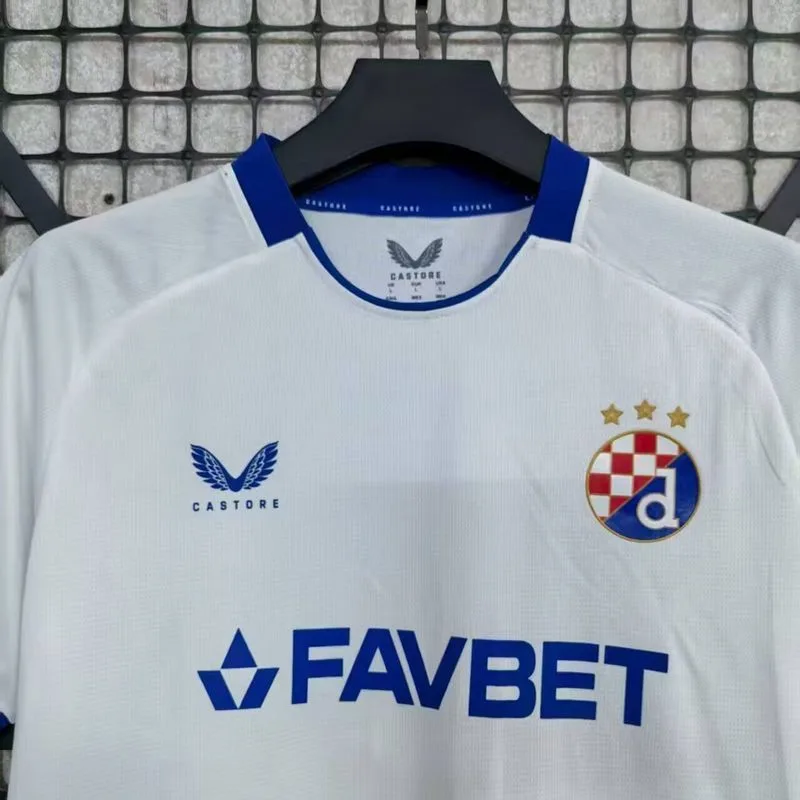 Dinamo Zagreb 2025/26 Away Shirt Short Sleeve White