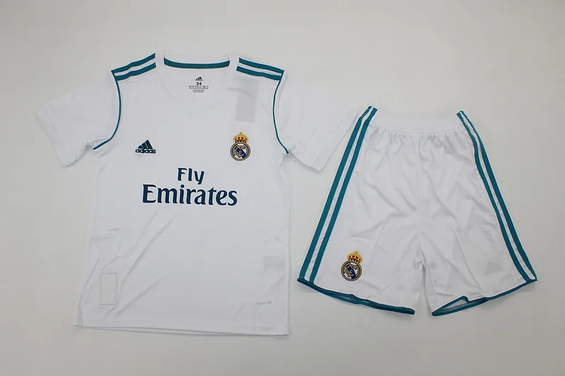 Real Madrid 2017/18 Home Kids Kit