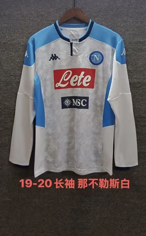 Napoli 2019/20 Away Shirt Long Sleeve White — 2