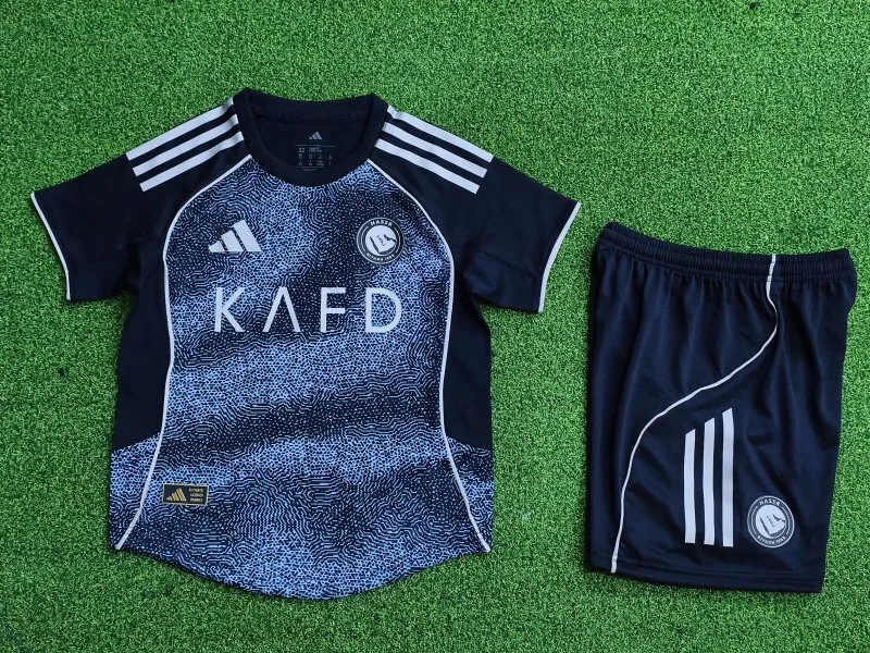 Al Nassr 2025/26 Away Kids Kit Player Version