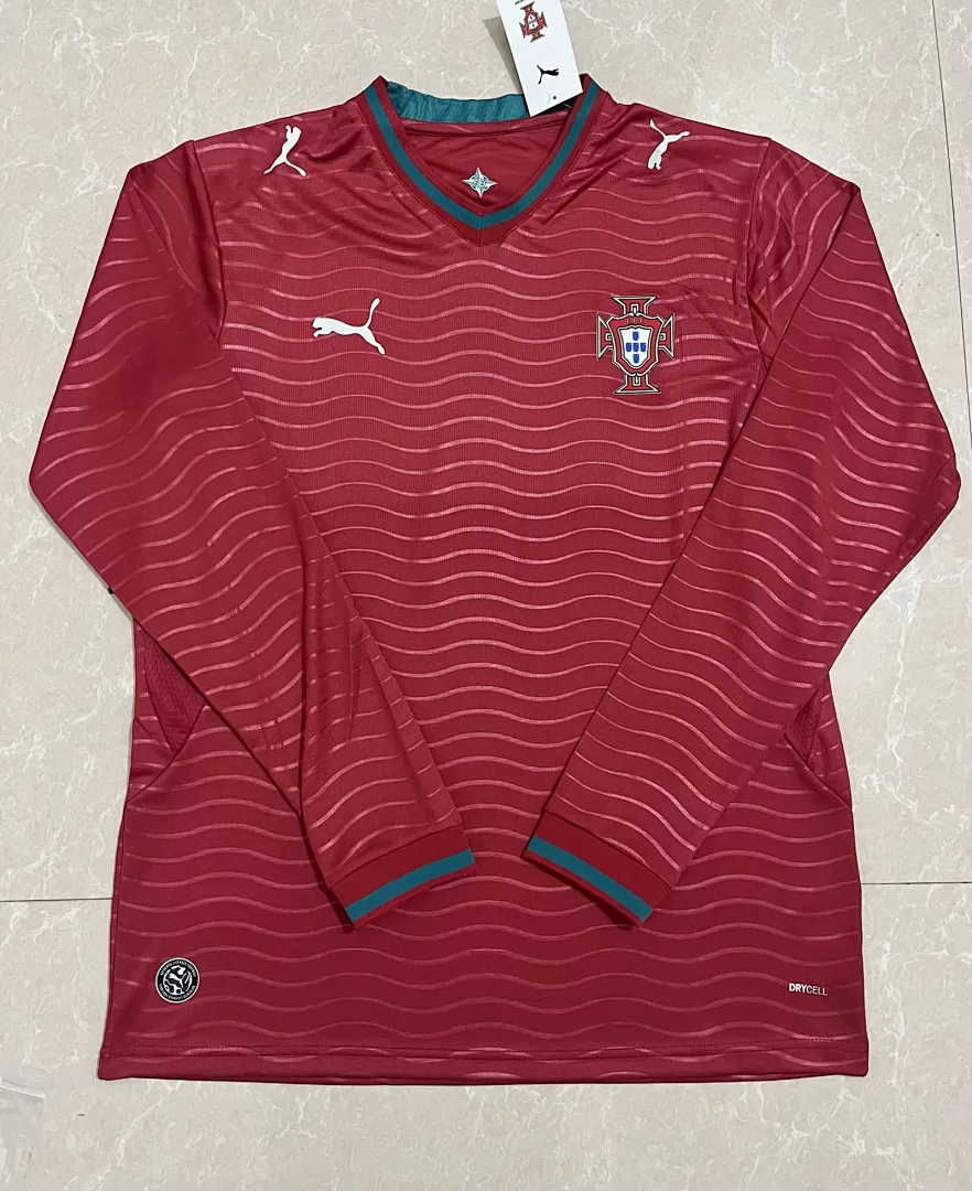 Portugal 2026 Home Shirt Long Sleeve — 2