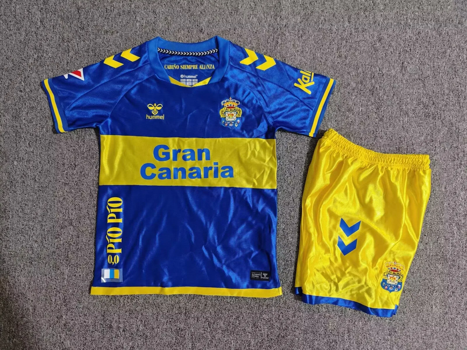 Las Palmas 2026/27 Away Kids Shorts Blue — 2