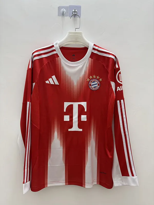 Bayern Munich 2025/26 Home Shirt Long Sleeve — 1