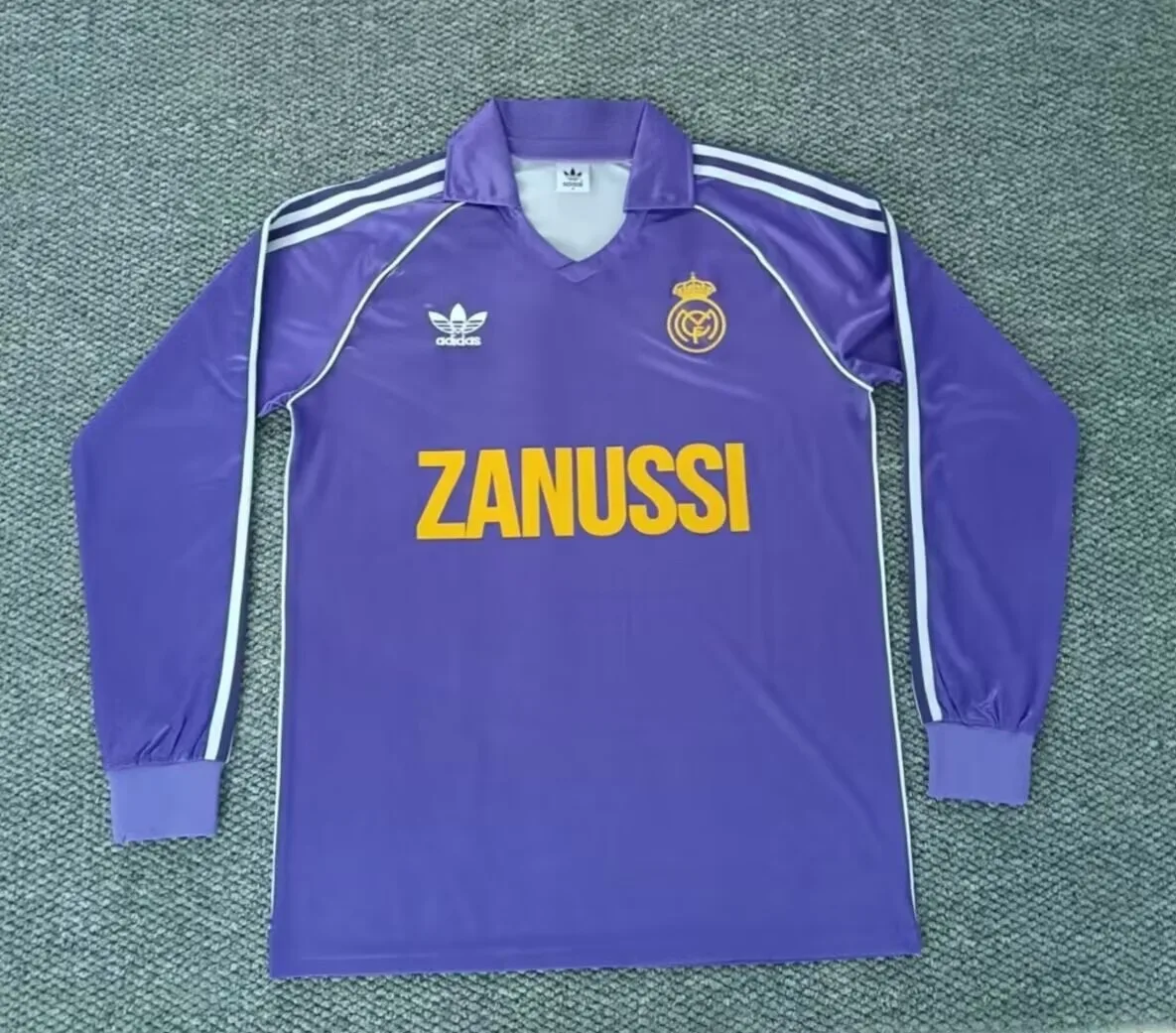 Real Madrid 1983/84 Auswärts Trikot Langarm