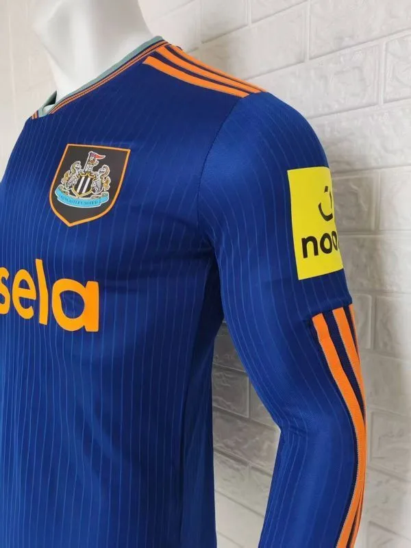 Newcastle United 2025/26 Ausweich Trikot Langarm Spielerversion Blue — 2