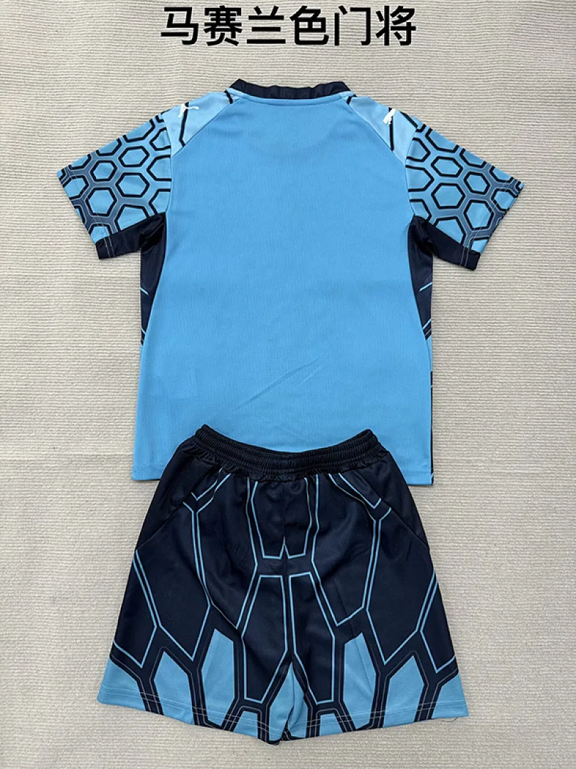 Marseille 2026/27 Goalkeeper Kids Kit Blue