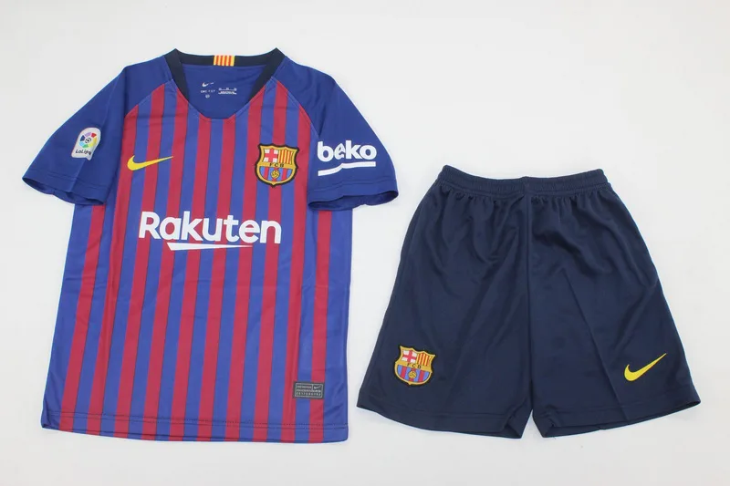Barcelona 2018/19 Primera Equipación Conjunto de Niño