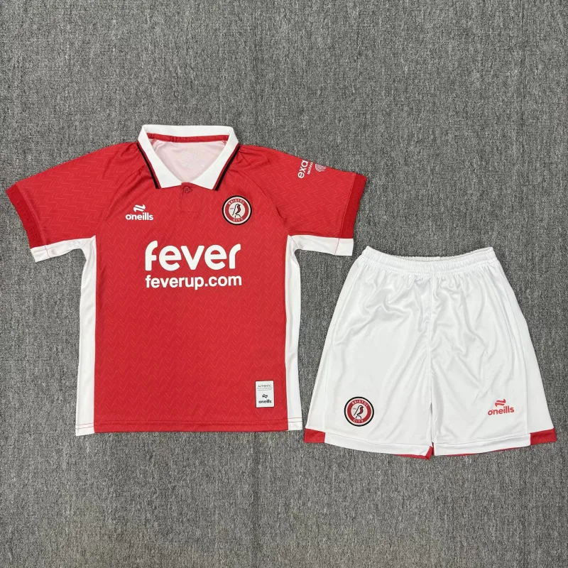 Bristol City 2025/26 Home Kids Kit — 1