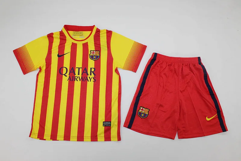 Barcelona 2013/14 Away Kids Kit — 1