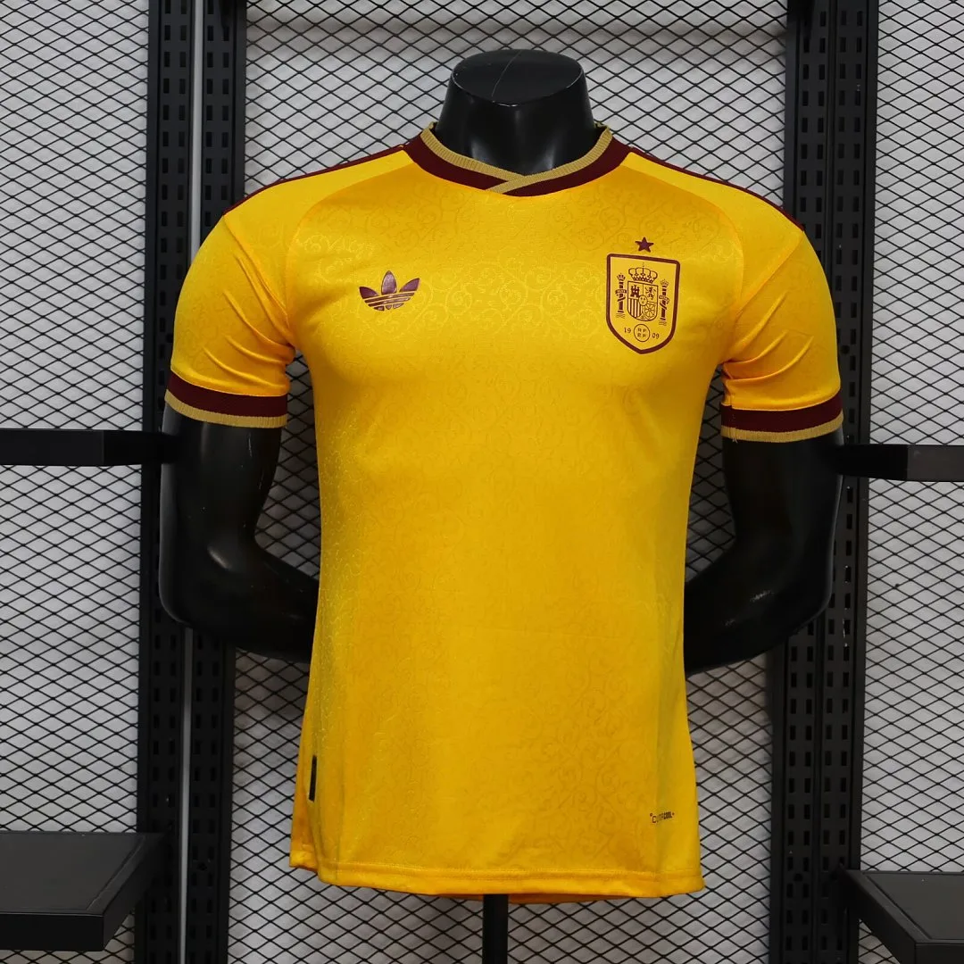 Espagne 2026 Maillot Version Joueur Édition Spéciale Yellow