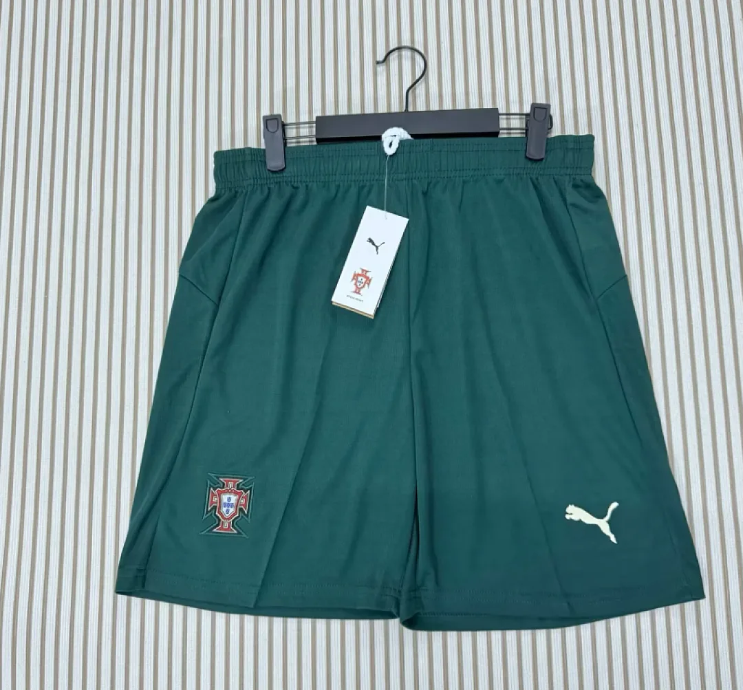 Portugal 2026 Pantalón Corto Green — 2