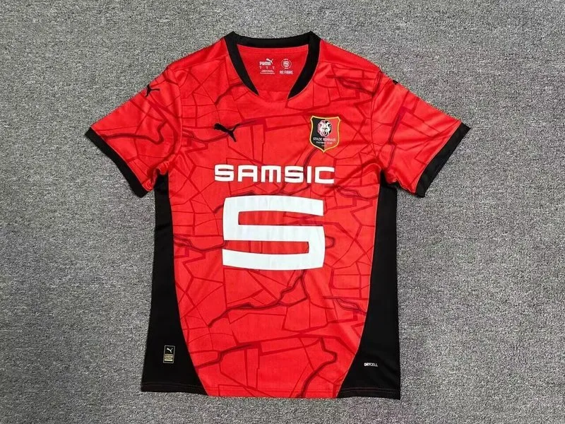 Rennes 2024/25 Primera Equipación Camiseta Manga Corta — 2