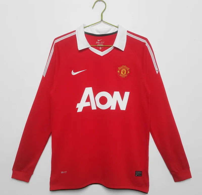 Manchester United 2010/11 Home Shirt Long Sleeve — 2