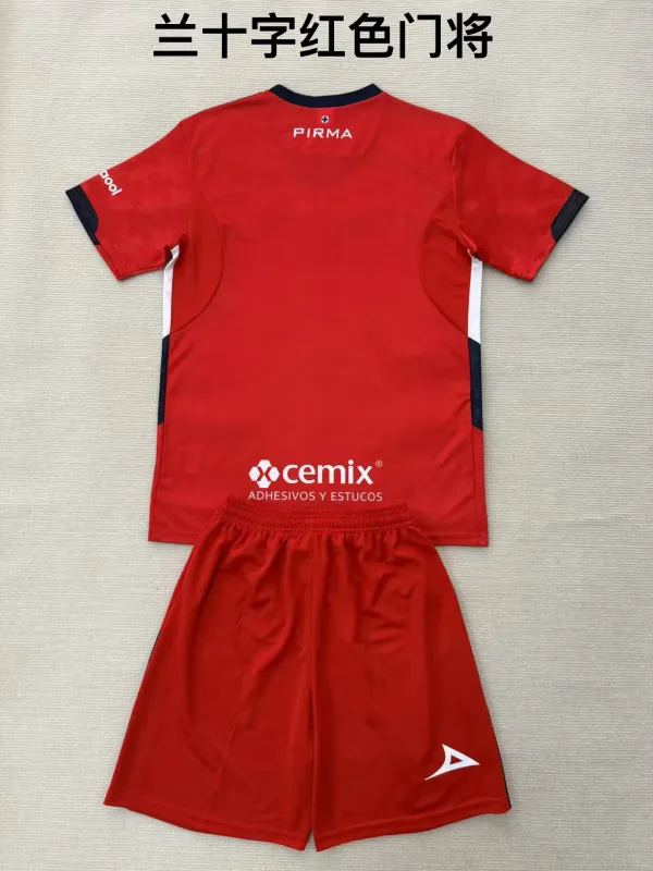 Cruz Azul 2025/26 Goalkeeper Kids Kit Red — 1
