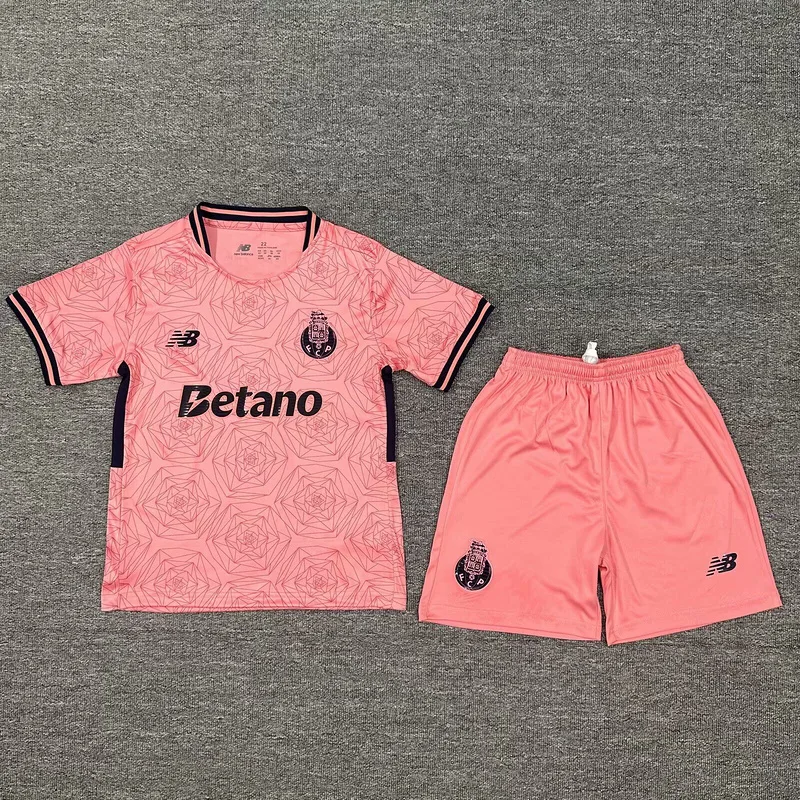 Porto 2025/26 Auswärts Set Kinder Pink