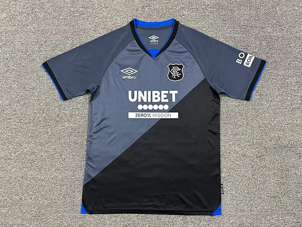 Rangers 2025/26 Third Shirt Black — 2