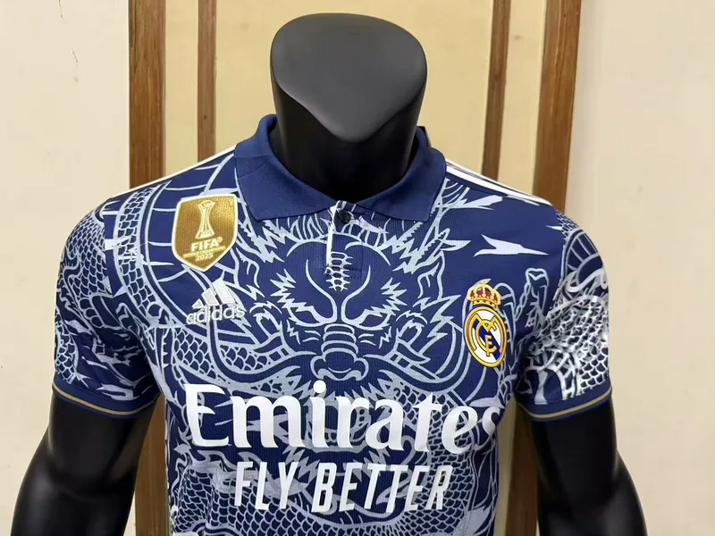 Real Madrid 2025/26 Camiseta Versión Jugador Blue Dragon — 2