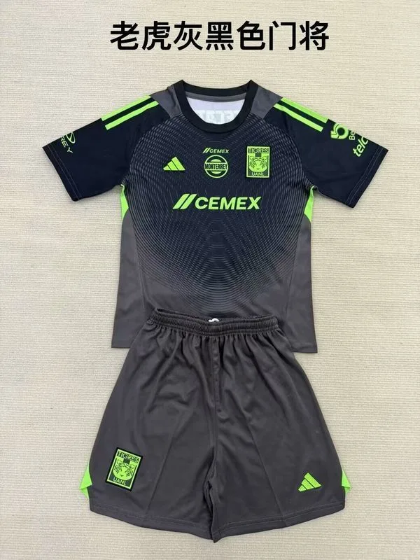 Tigres UANL 2025/26 Gardien Ensemble Enfant Black