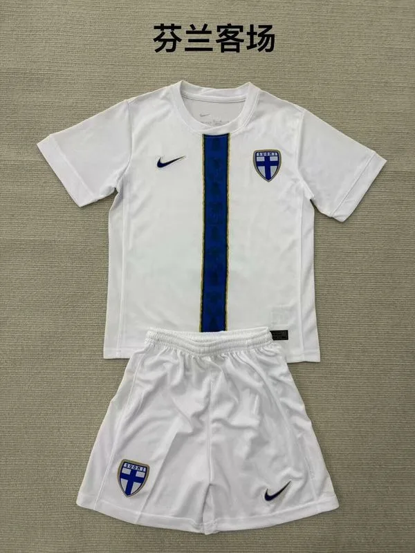 Finlandia 2025/26 Segunda Equipación Conjunto de Niño — 2