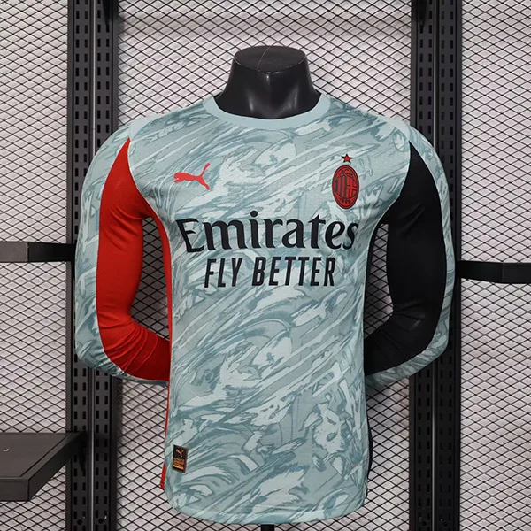 AC Milan 2025/26 Goalkeeper Shirt Long Sleeve Player Version Green