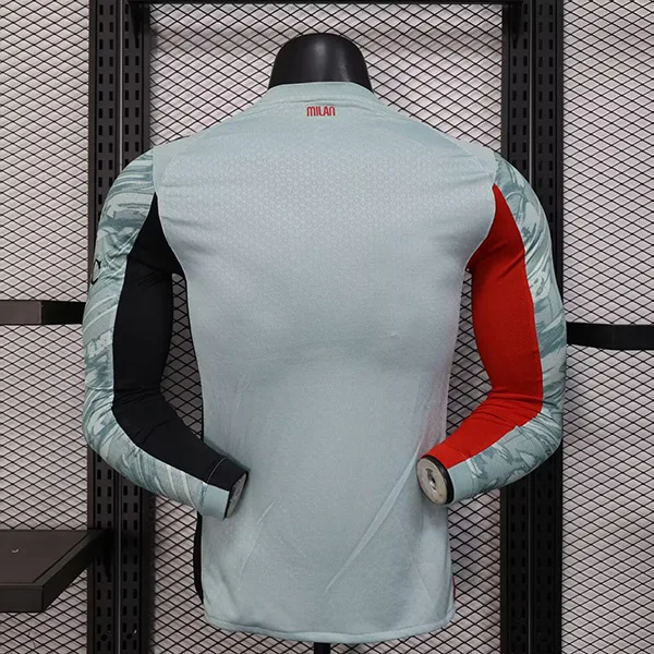 AC Milan 2025/26 Goalkeeper Shirt Long Sleeve Player Version Green — 2
