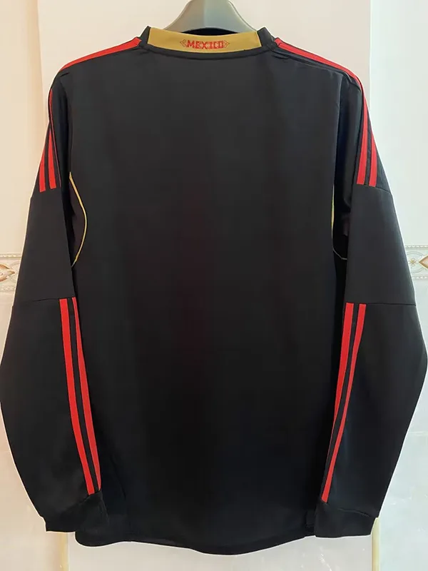 Mexico 2011/12 Away Shirt Long Sleeve Black — 2